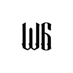 WG monogram logo design letter text name symbol monochrome logotype alphabet character simple logo