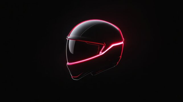 Customized carbon helmet showcasing sleek design and illuminated accents enhances safety and style for riders during night rides or bike events