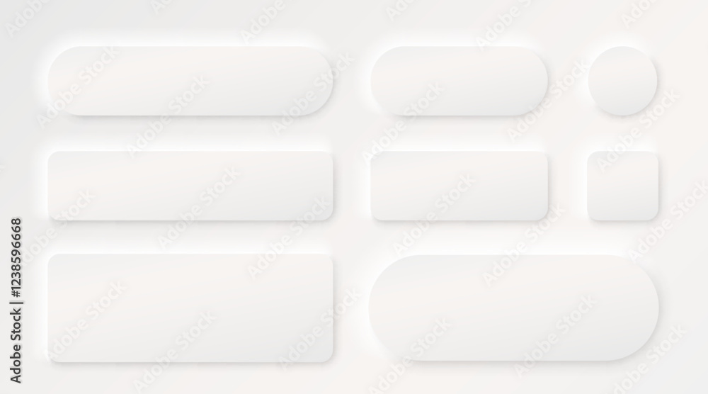 Canvas Prints frame button, white color set, minimal label message. vector illustration