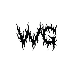 WG monogram logo design letter text name symbol monochrome logotype alphabet character simple logo