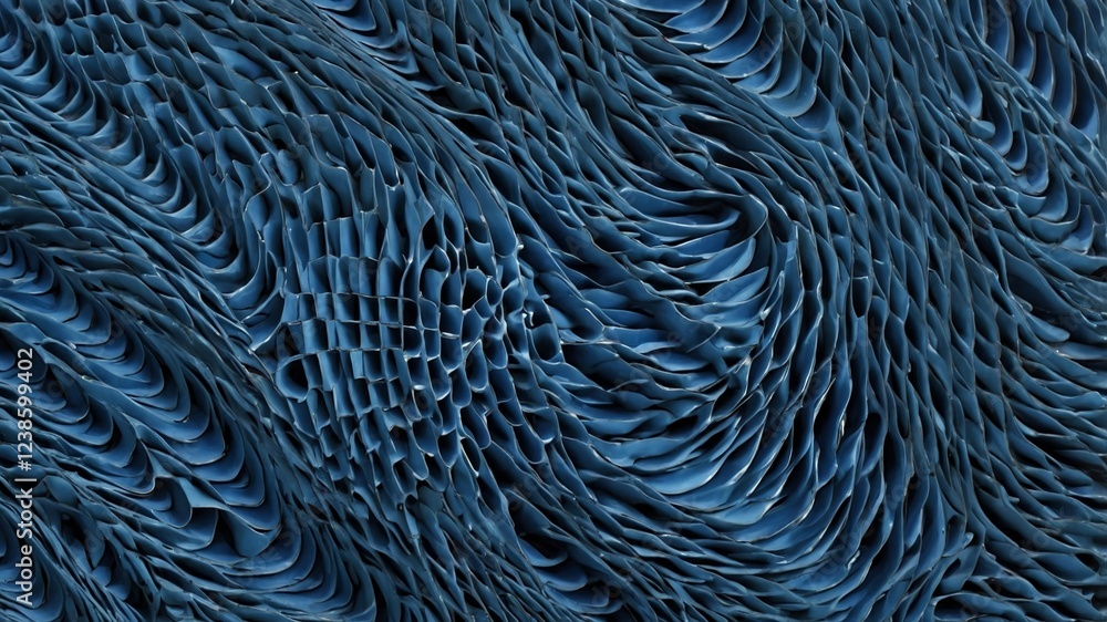 Poster intricate patterns of textured material under magnification showcase complex design and elegant shap