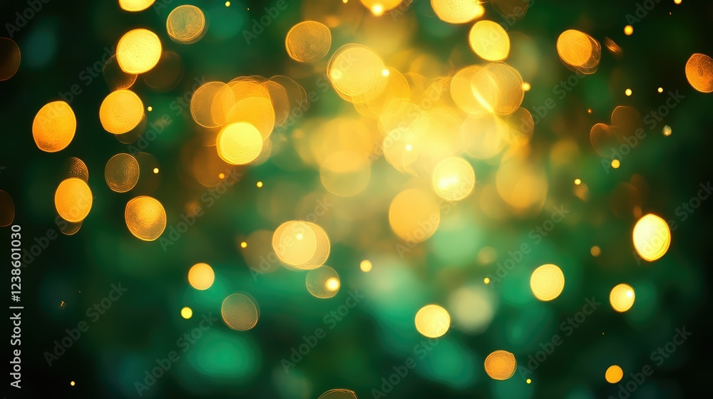 Aufkleber soft glowing lights creating a magical atmosphere with a bokeh effect ideal for festive celebrations