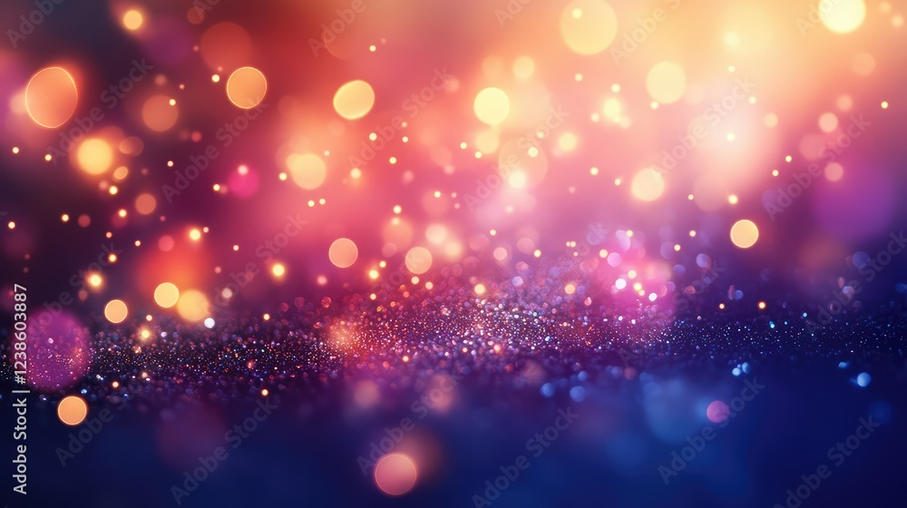 Poster dreamy abstract background with soft bokeh lights in vivid colors for use in design, art, and creati