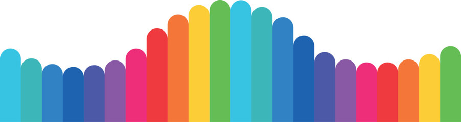 abstract wave background with rainbow in lgbt style. notebook school paper sheet