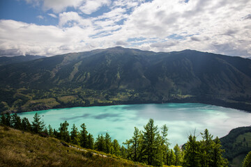 The scenery of Kanas Scenic Area in Altay, Xinjiang