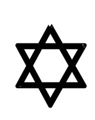Davidstern. Judentum. Jude, j&uuml;disch
