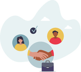 Patient centered care and medical support from doctor.Healthcare service with effective and quality attitude.flat characters.