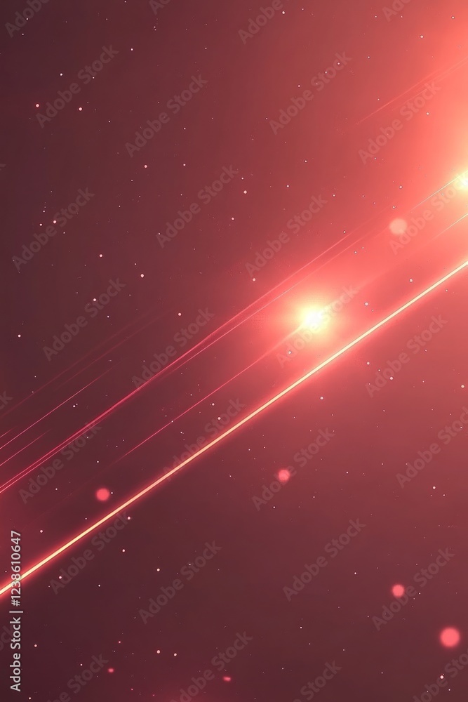 Poster bright streaks of light traverse a deep space background, creating a mesmerizing cosmic effect with 