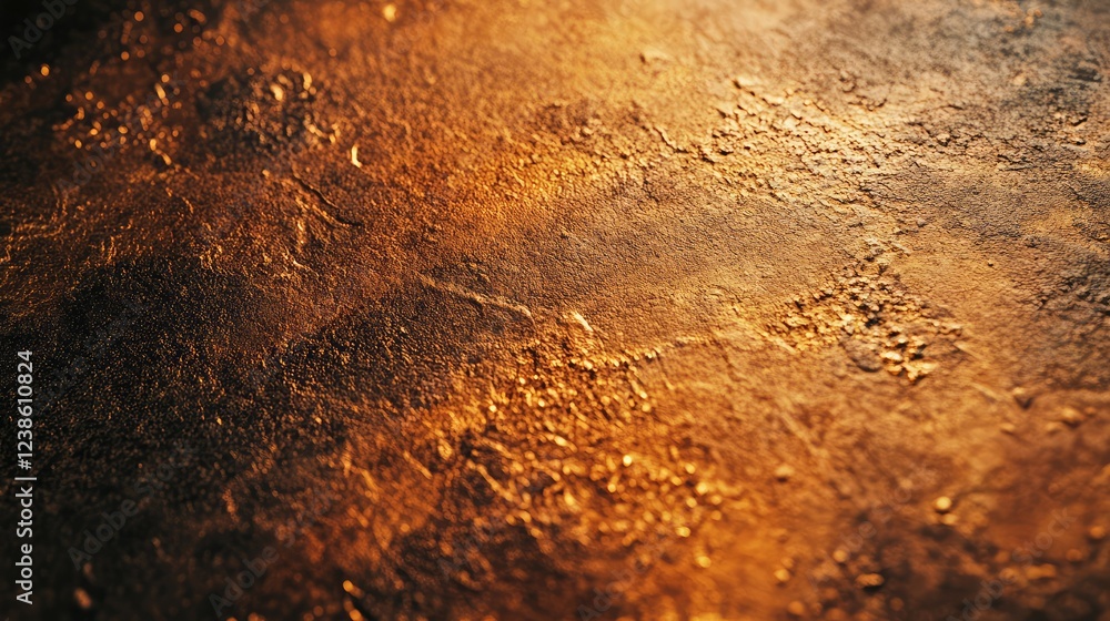 Poster abstract golden texture with a rich metallic sheen, showcasing intricate surface details and dynamic