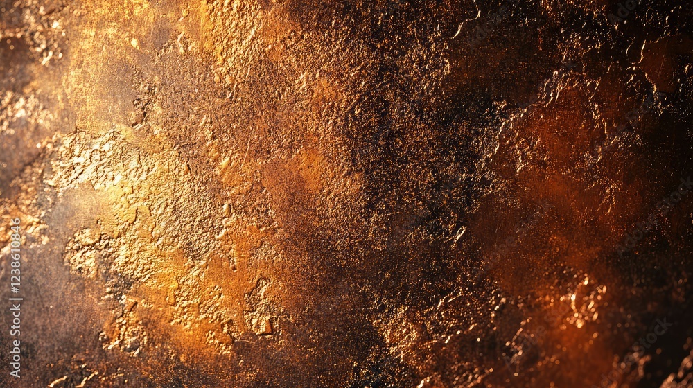 Poster abstract textured background featuring warm golden and bronze tones with distinct patterns and rich 