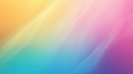 Obraz premium Soft Gradient Background with Warm Yellow, Gentle Orange, and Calm Pink and Blue Hues, Creating a Serene and Inviting Atmosphere for Various Creative Projects