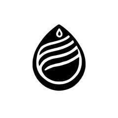 Water Drop Abstract: Minimalist Nature Symbol, Clean and Elegant Design
