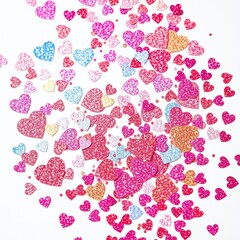 Holographic Heart Confetti: Shimmering Accents for Enchanting Invitations