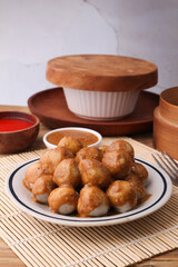 Delicious Indonesian Cilok with Peanut Sauce