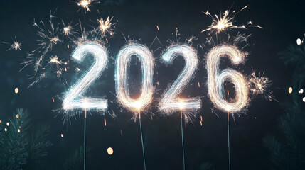 Fireworks Brighten the Night Sky With Burning Letters for New Year's 2026!
