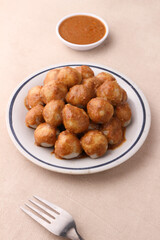 Delicious Cilok with Peanut Sauce
