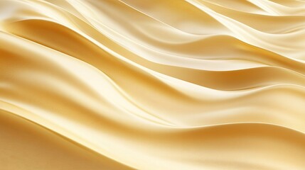 Obraz premium Elegant Golden Silk Fabric Waves Flowing in Soft Light
