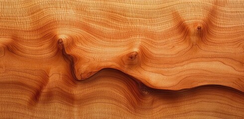 Close Up Cherry Wood Grain Texture Background Warm Tones Photorealism