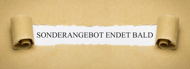 Sonderangebot endet bald