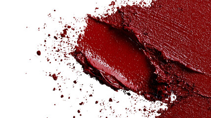 Vibrant Red Lipstick Swatch on Black Background for Makeup Artistry