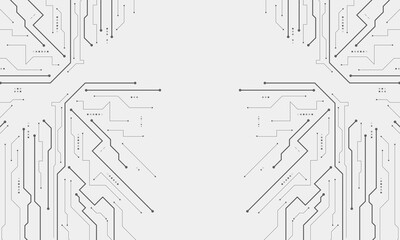 vector futuristic circuit board , Electronic motherboard , Communication and engineering concept , Hi-tech digital technology concept	
