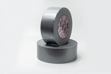 Rolls of Duct Tape isolatad on a white background.