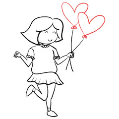 cartoon character drawing valentines