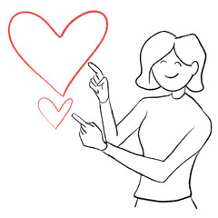 cartoon character drawing valentines