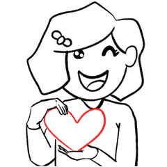 cartoon character drawing valentines