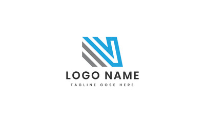 Fototapeta premium Vector n Logo template design