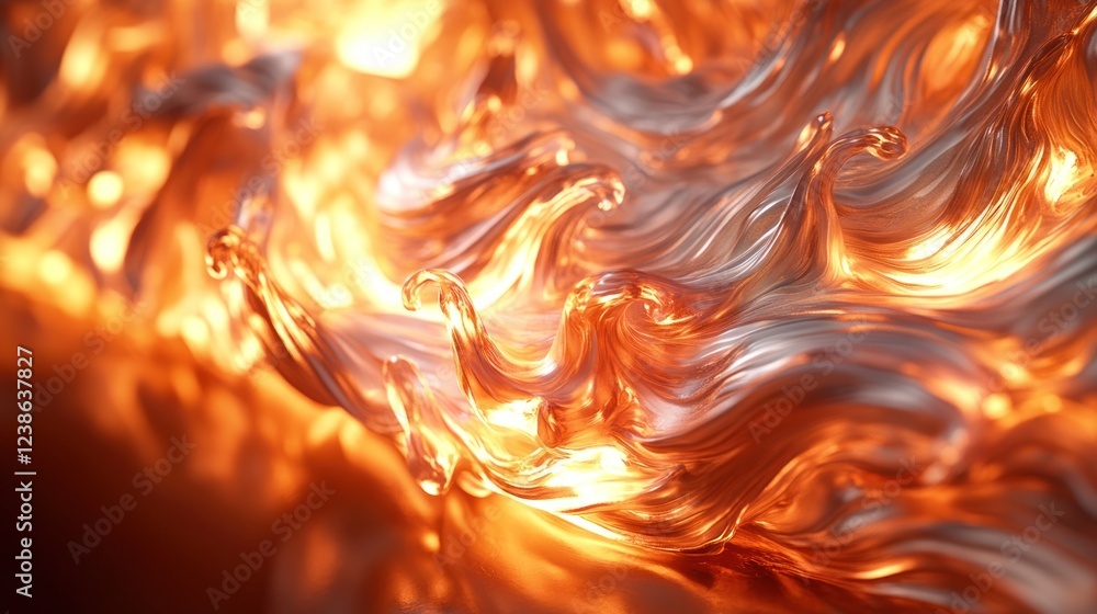 Poster fiery swirling elements create dynamic movement and vibrant color in a vivid display of heat. genera