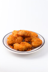 Crispy Fried Chicken Nuggets on a Plate