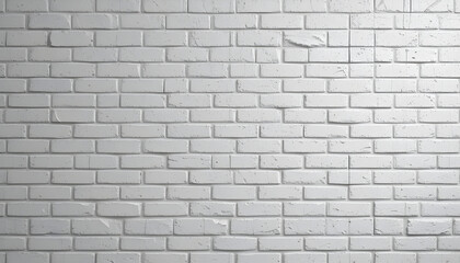 Clean, Textured White Brick Wall Background