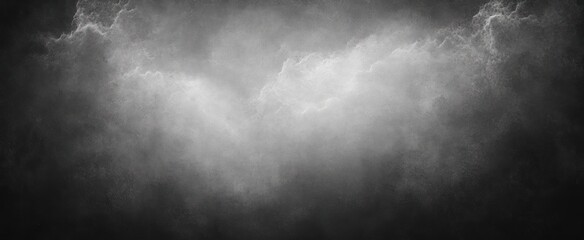 Dark Grayscale Textured Background with Soft Glow Elegant Vintage Grunge