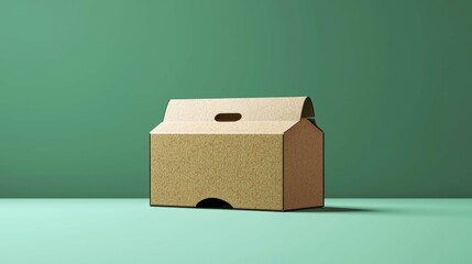 Eco-Friendly Cardboard Package Design: Sustainable and Recyclable Product Packaging Mockup