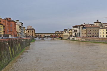 Firenze, l'Arno a Ponte vecchio - Toscana