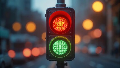 Build or Ship Traffic Light Digital Art