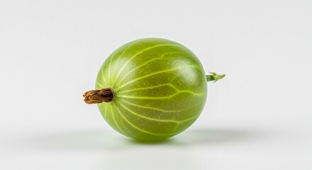 Fresh Green Gooseberry Closeup Studio Shot Food Photography