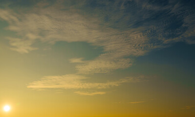 Obraz premium beautiful sunset sky abstract background