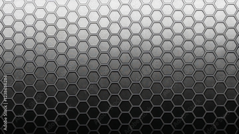 Aufkleber gradient modern background, honeycomb pattern with gradient shading.