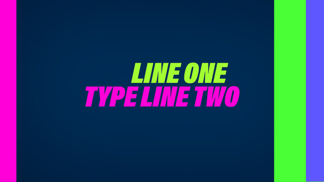 Teens Neon Title Card