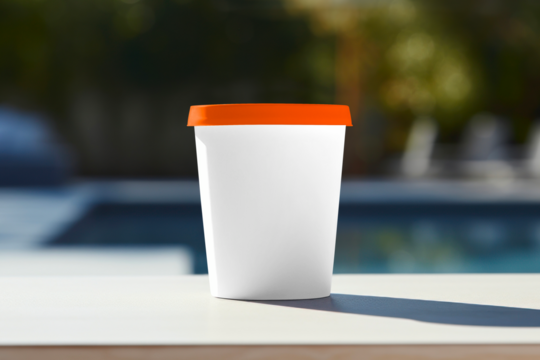 Ice-cream pint tub png mockup, transparent design