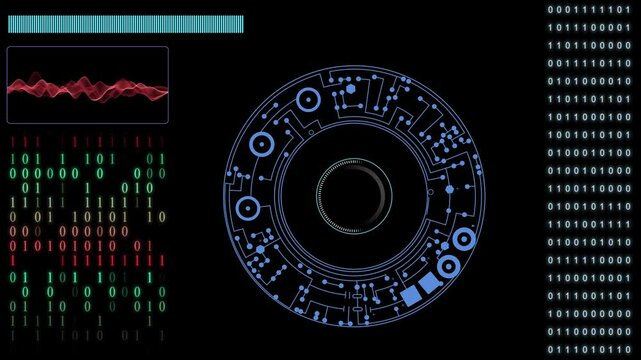 Indicators on the computer display, measurements, graphs and calculations