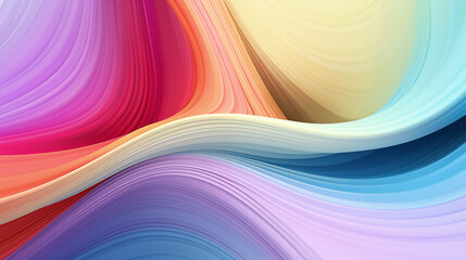 colorful background wavy shapes gradient soft lines curves organic flowing fabrics 3d
