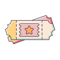event ticket icon, event ticket vector illustration-simple illustration of event ticket, perfect for event ticket logos and icons