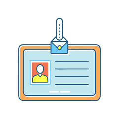 name tag icon, name tag vector illustration-simple illustration of name tag, perfect for name tag logos and icons