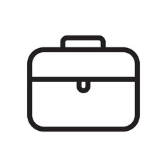 Briefcase icon Outline vector for web ui