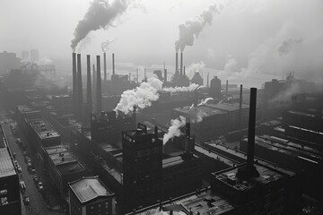 pollute the environment with smoke from the plant's chimneys.