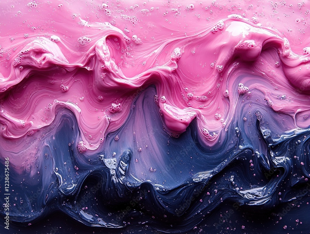 Poster pink and blue liquid flow background abstract for use in a digital design project