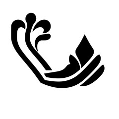 Elegant Black and White Monochrome Vector Graphic Design Element: Perfect for Vintage Style Decoration and Pattern